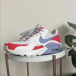 Nike Red and Purple Sneakers Air Max Design